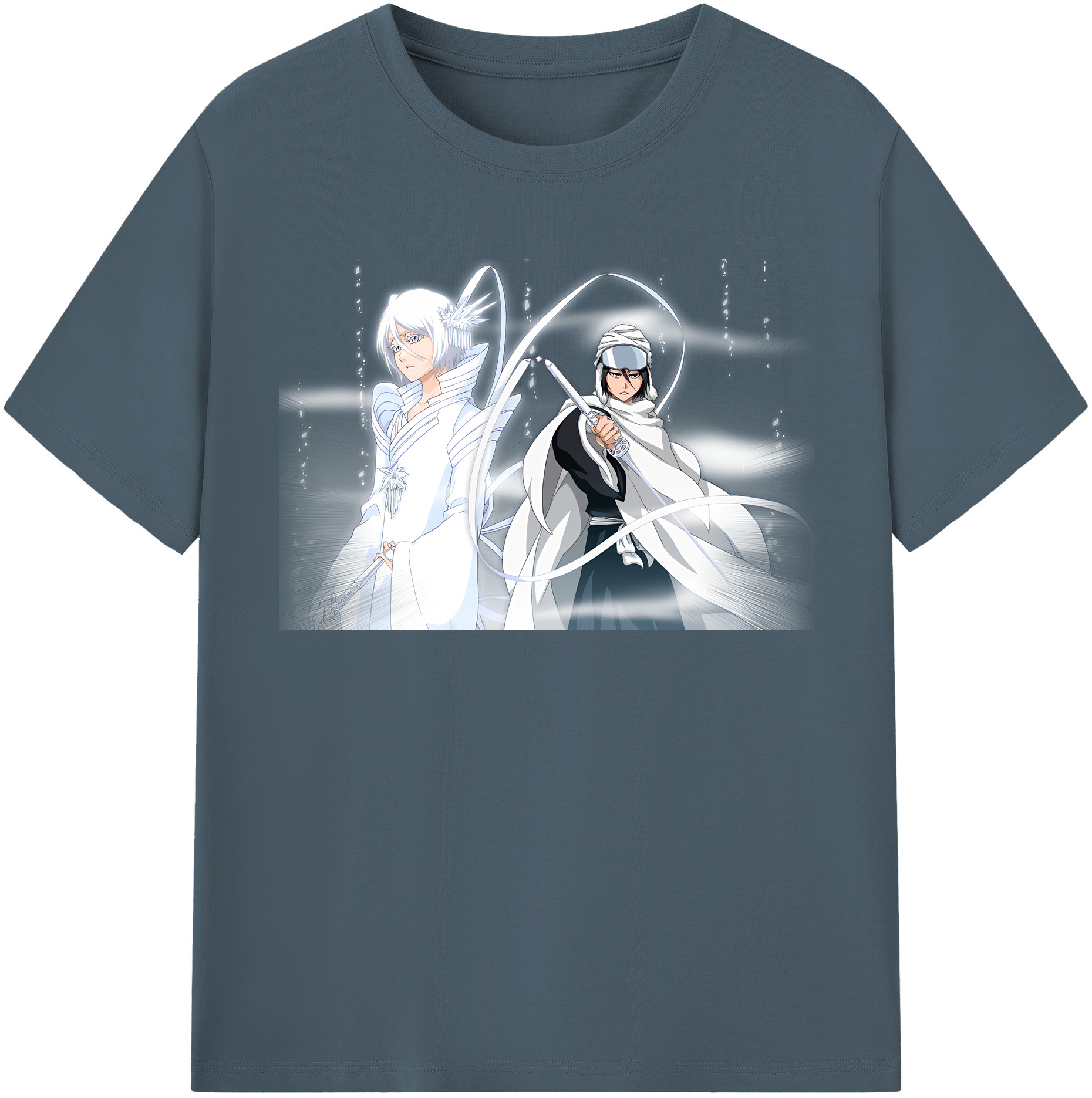 （画像用） ブリーチ 朽木ルキア BLEACH Kuchiki Rukia 綿100％半袖Tシャツ（フロントプリント）